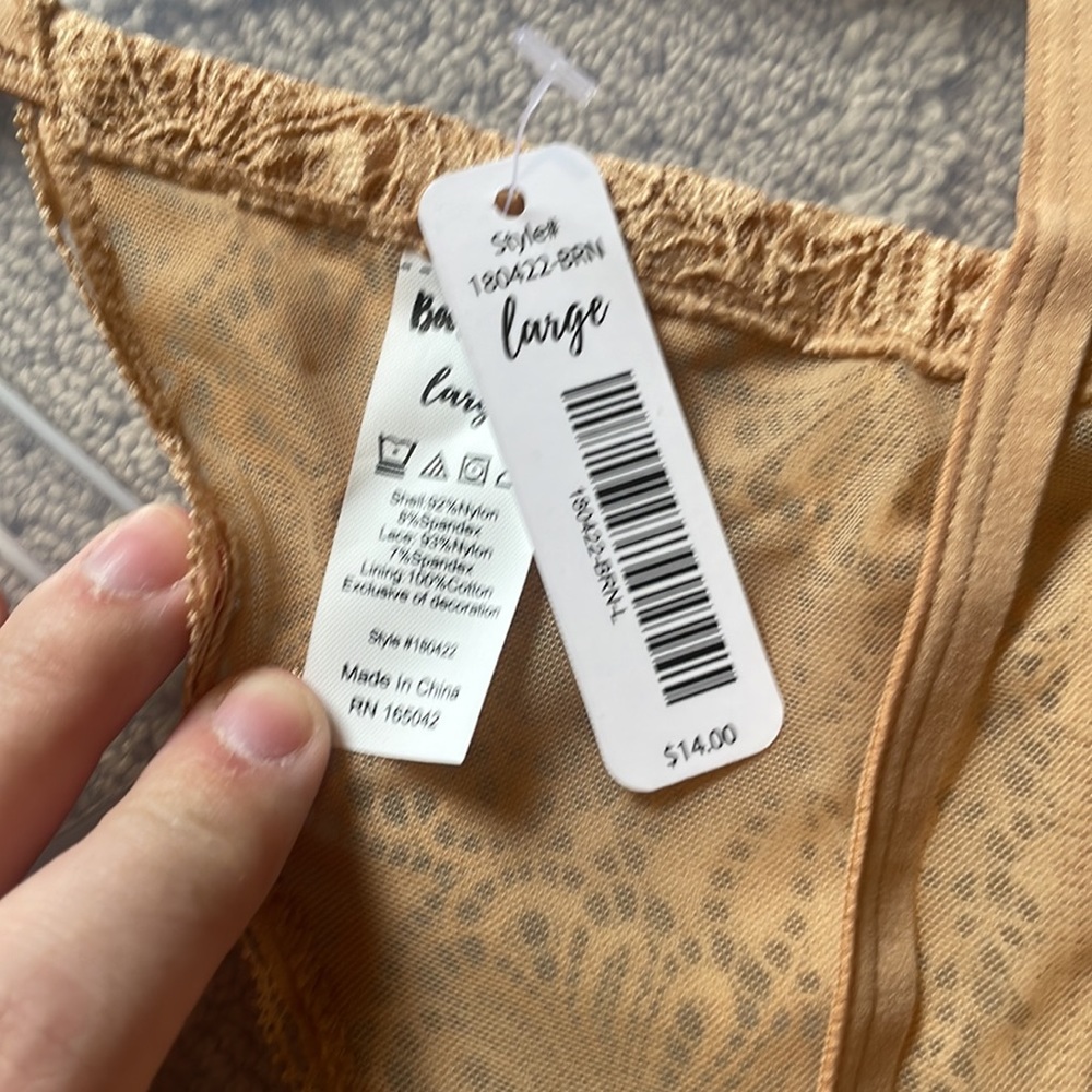 NWT- Tan G-String Thong- Large - Picture 3 of 4